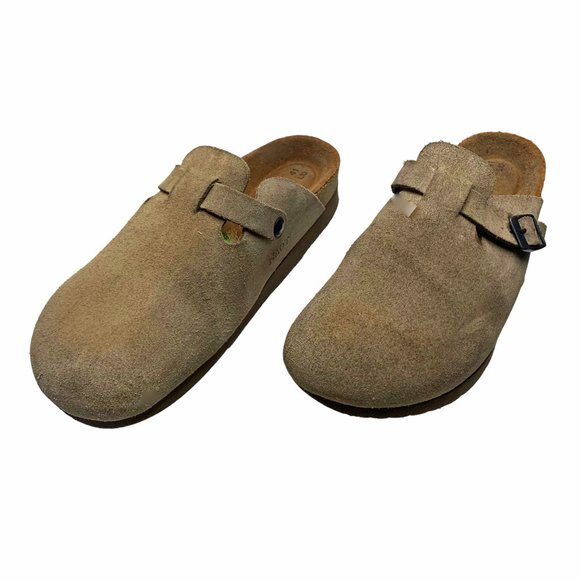 NAOT The Spring Taupe Suede‎ Buckle Clog Mules - Picture 5 of 10